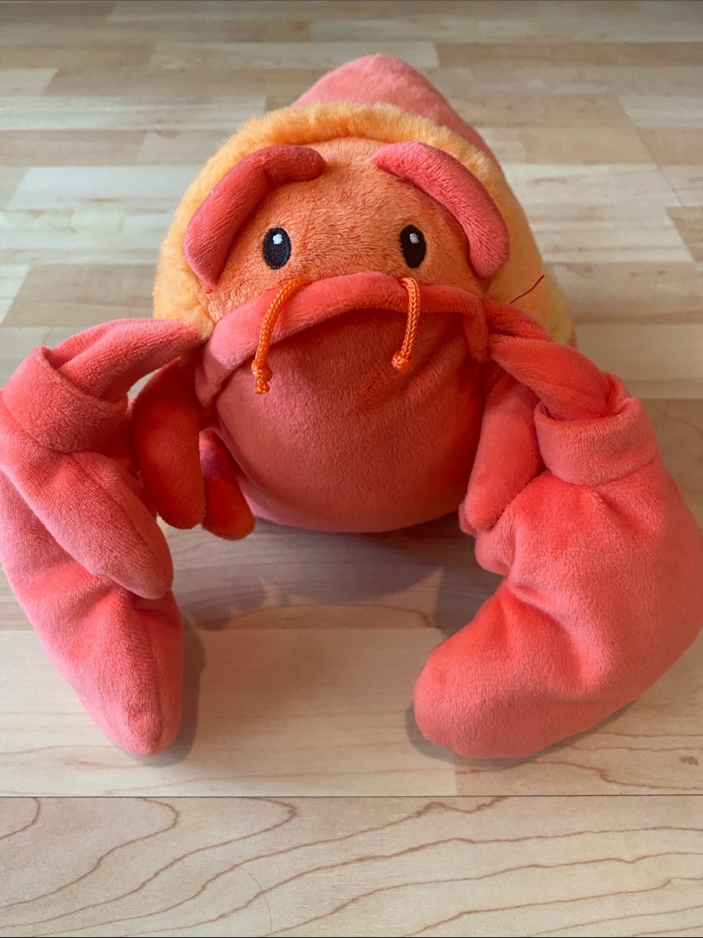 Plush 12” Lobster Toy - Orange Coral Colors